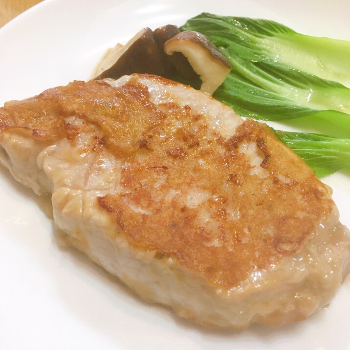 唐揚げ粉で味付け☆豚ロースのソテー♪